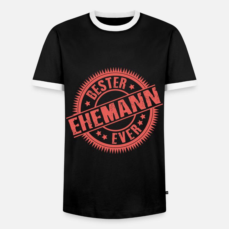 Bester Ehemann - Männer Kontrast-T-Shirt - Schwarz/Weiß