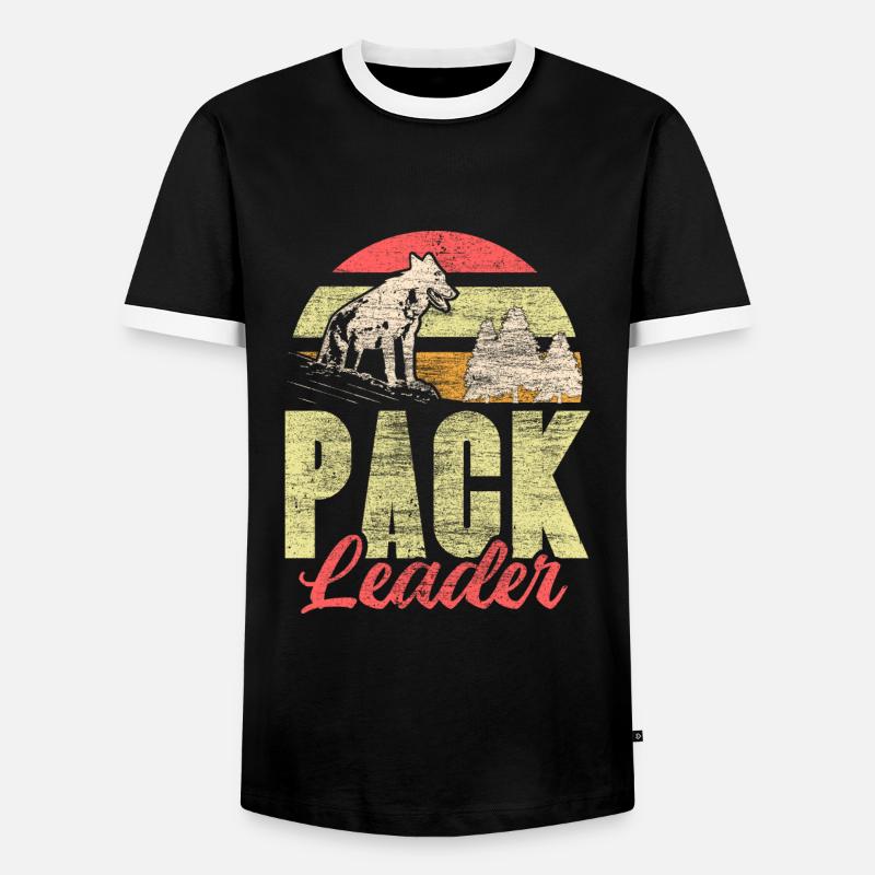 Wolf Pack Gift - Men's Ringer Shirt - black/white