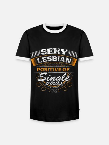 Lesbisch Single LGBT+ Bi Geschenkidee - Männer Kontrast-T-Shirt - Schwarz/Weiß