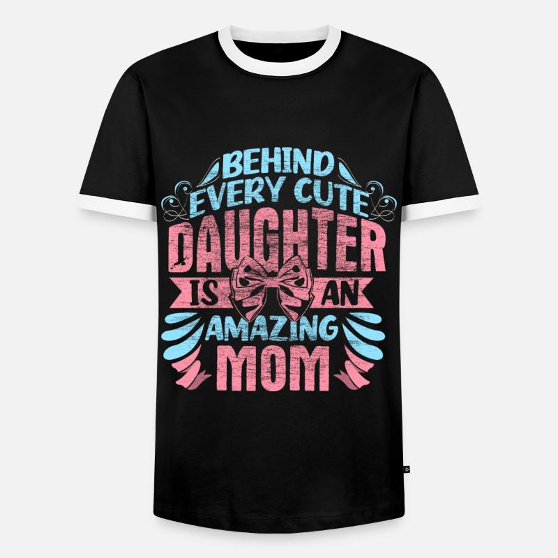Mutter Tochter Beste Freunde Kind - Männer Kontrast-T-Shirt - Schwarz/Weiß