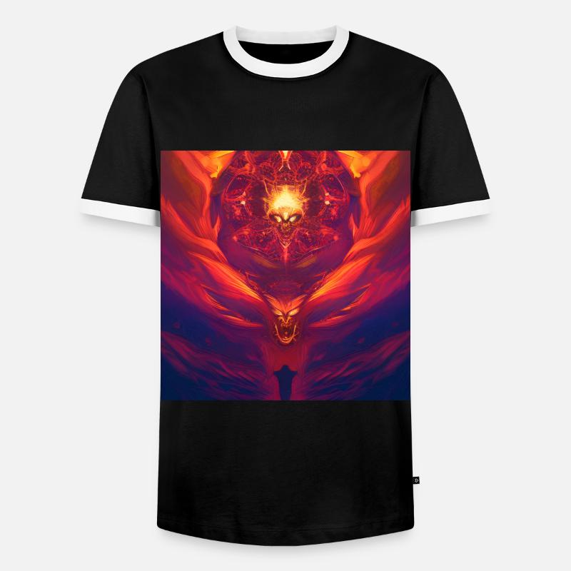 Firebug - Men's Ringer Shirt - black/white