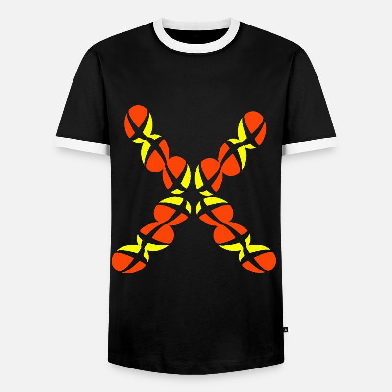 X - Men's Ringer Shirt - black/white