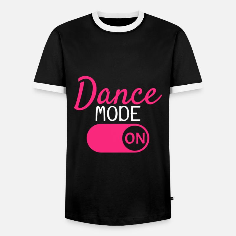 Rhythm Dancing Dance - Men's Ringer Shirt - black/white