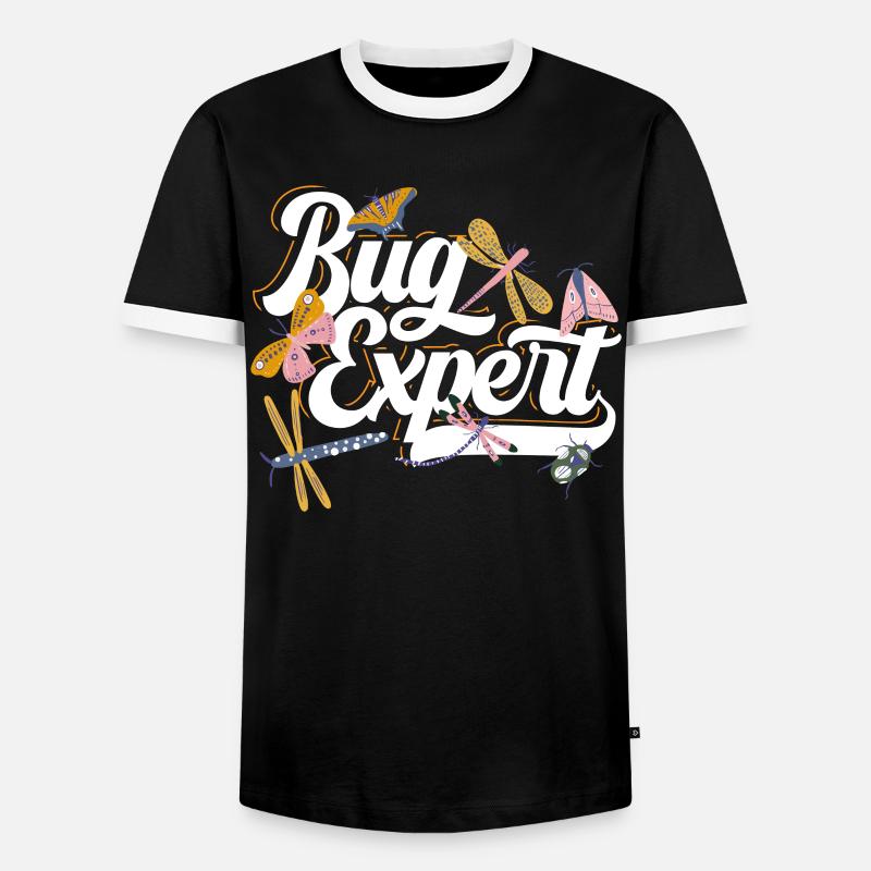 Bug Expert Entomology Insects - Men's Ringer Shirt - black/white