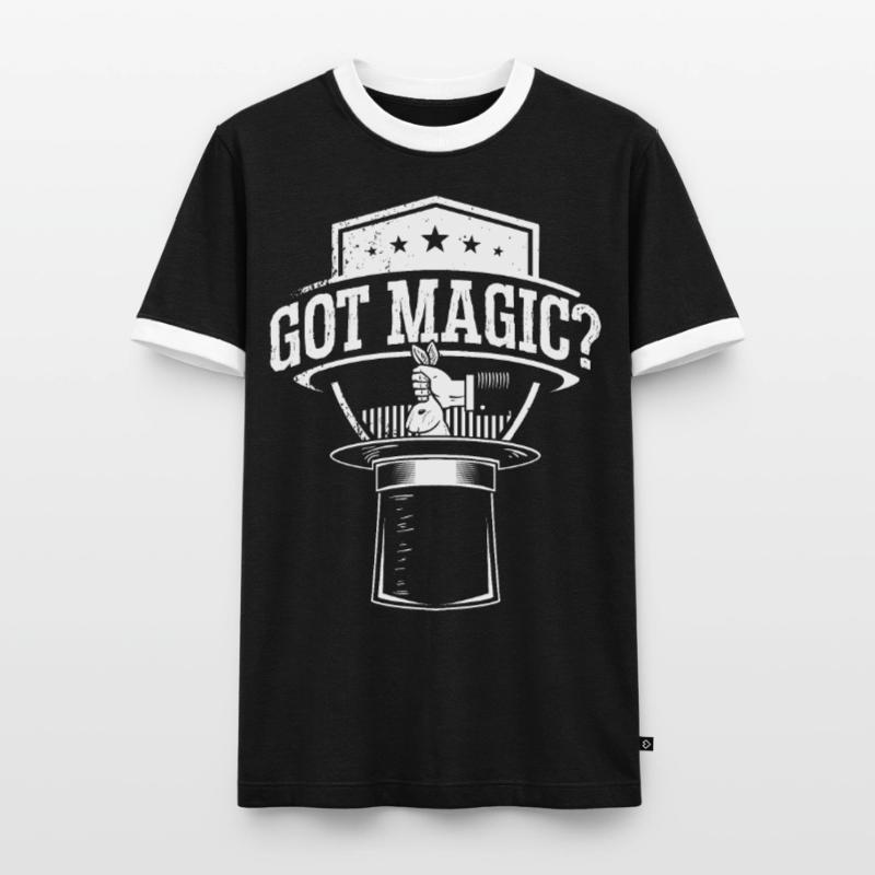 Got Magic Magic Wizards Magic Tricks Wizarding Men's Ringer Shirt