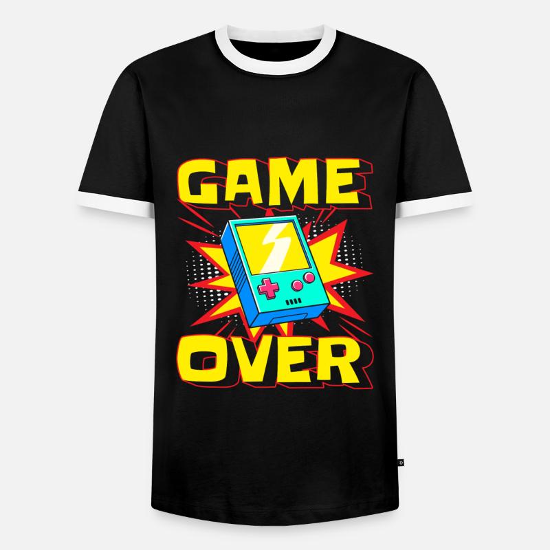 Comicstyle Style Pow! - Männer Kontrast-T-Shirt - Schwarz/Weiß
