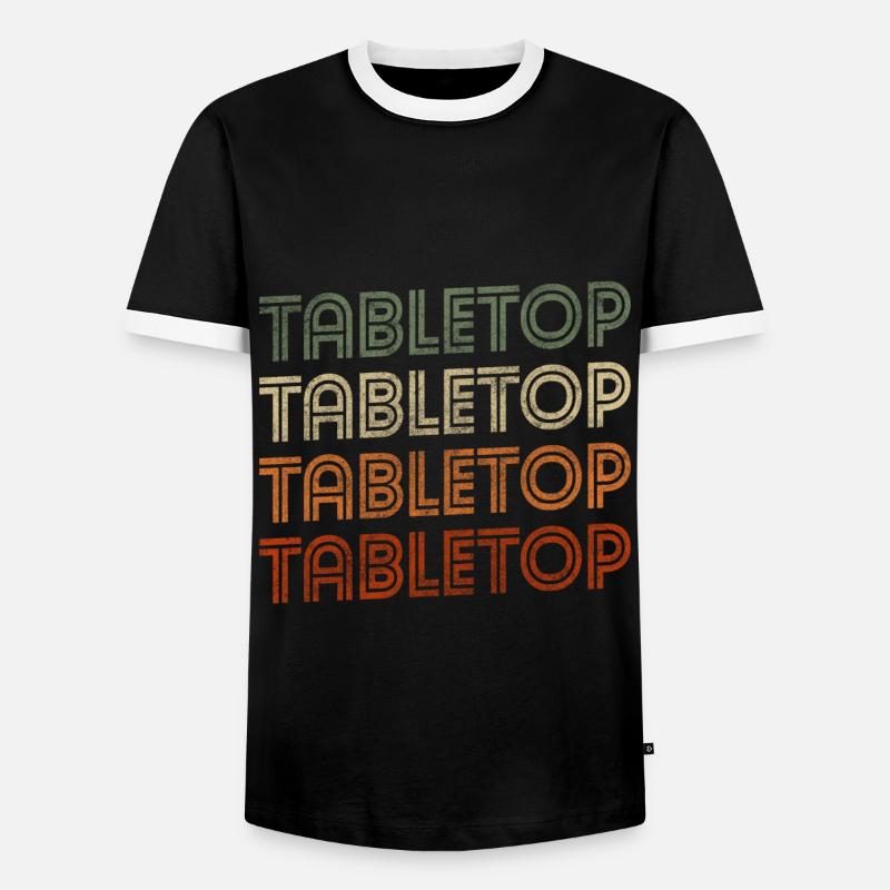 Tabletop Role Playing Game - Men's Ringer Shirt - black/white