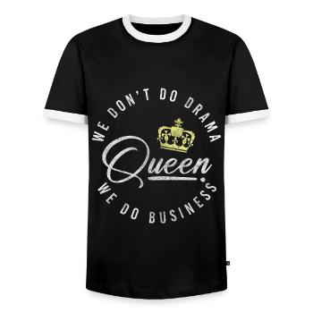 Krone Prinzessin Übertreiben Probleme - Männer Kontrast-T-Shirt - Schwarz/Weiß - Vorne - AI Model Female 172 light (172cm) & AI Model Male 178 light (178cm)