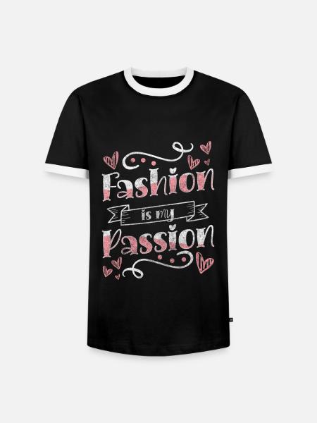 Modeliebhaber Modell - Männer Kontrast-T-Shirt - Schwarz/Weiß