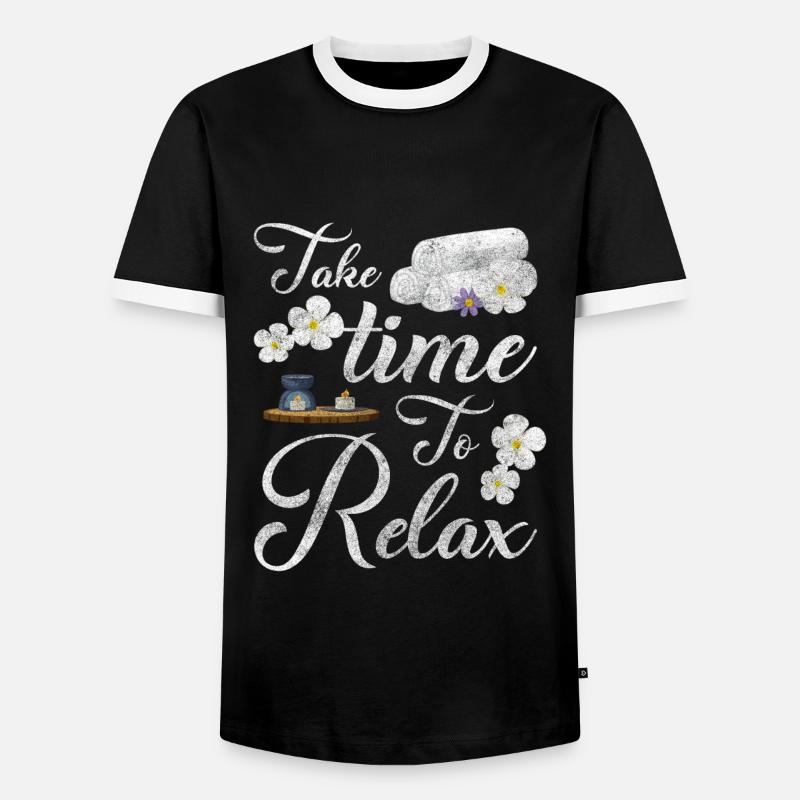 Relaxation Relax Recreation Excursion - Men's Ringer Shirt - black/white