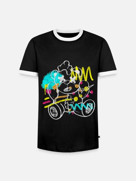 Sprayer Street Life Auffällig - Männer Kontrast-T-Shirt - Schwarz/Weiß