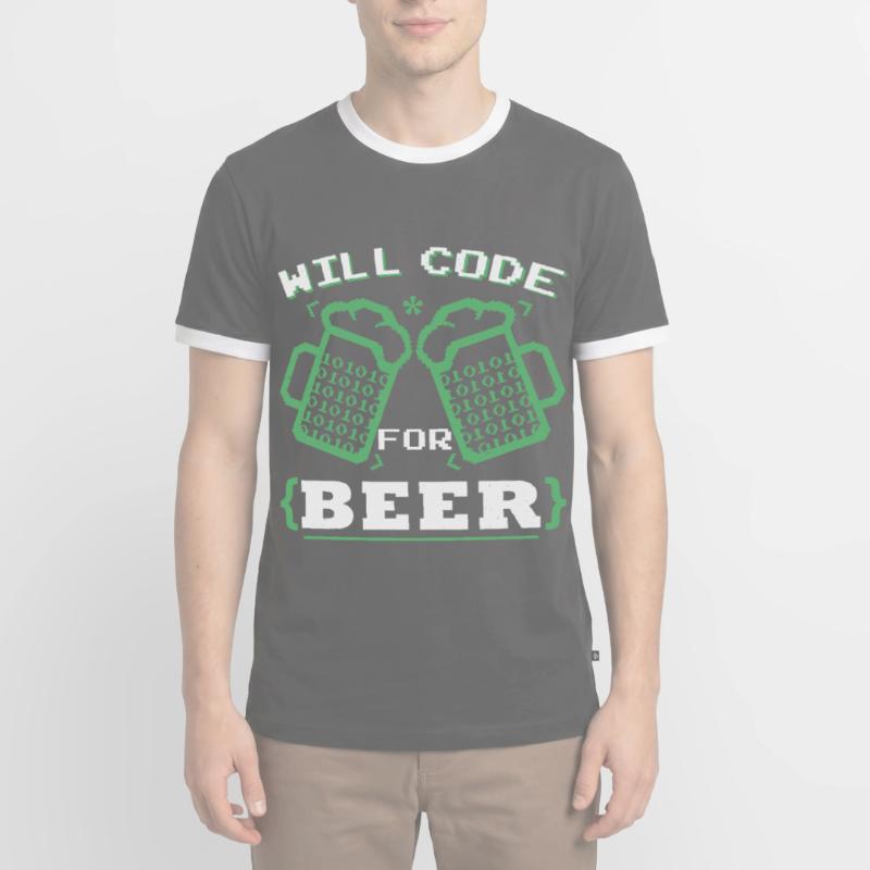 Lustige Programmierung Coder Programmierer Coder Codierung Männer Kontrast-T-Shirt