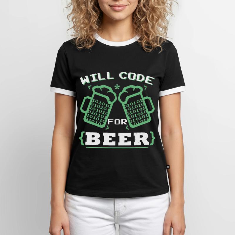 Lustige Programmierung Coder Programmierer Coder Codierung Männer Kontrast-T-Shirt