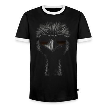 Lunettes de soleil EMU - T-shirt contrasté Homme - noir/blanc - Devant - AI Model Female 172 light (172cm) & AI Model Male 178 light (178cm)