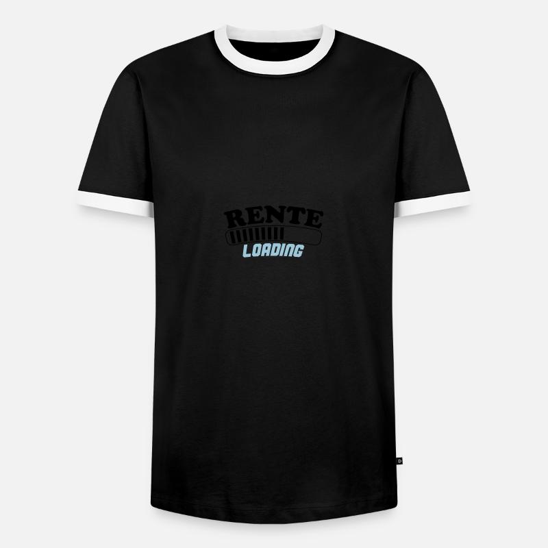 rente loading 02 - Männer Kontrast-T-Shirt - Schwarz/Weiß
