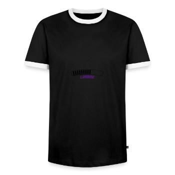 chargement - T-shirt contrasté Homme - noir/blanc - Devant - AI Model Female 172 light (172cm) & AI Model Male 178 light (178cm)