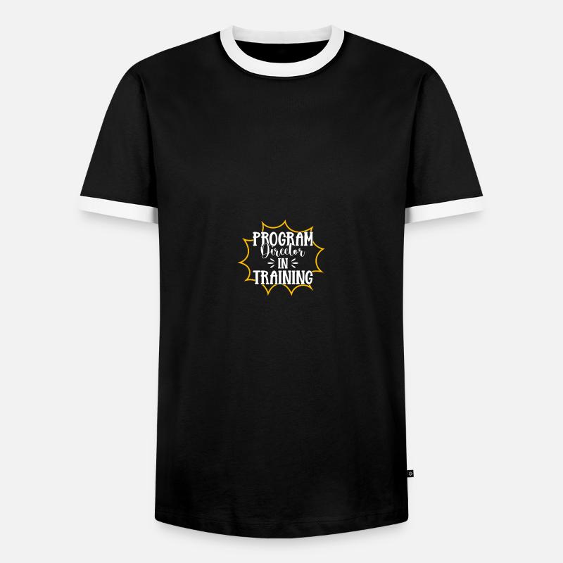 Programmdirektor - Männer Kontrast-T-Shirt - Schwarz/Weiß