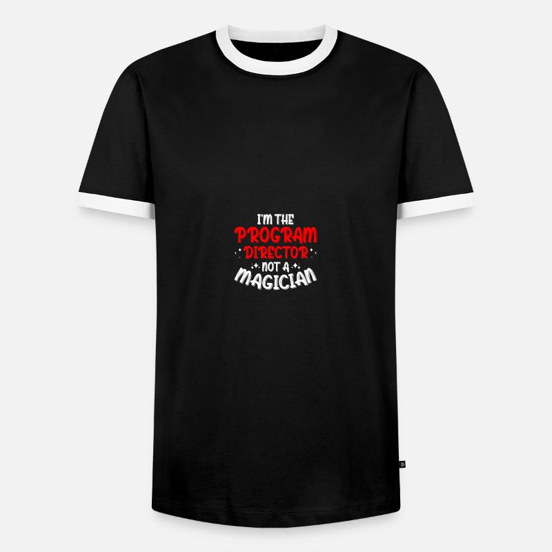 Programmdirektor - Männer Kontrast-T-Shirt - Schwarz/Weiß