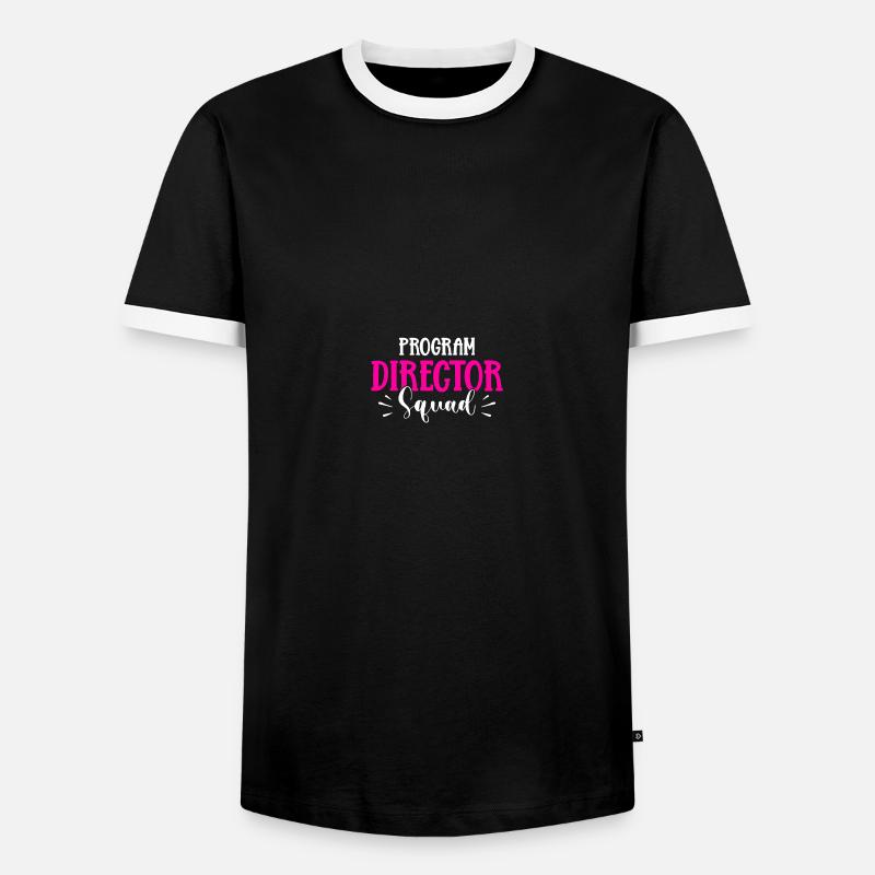 Programmdirektor - Männer Kontrast-T-Shirt - Schwarz/Weiß