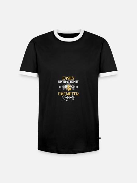 Paranormaler Ermittler Geisterjäger - Männer Kontrast-T-Shirt - Schwarz/Weiß