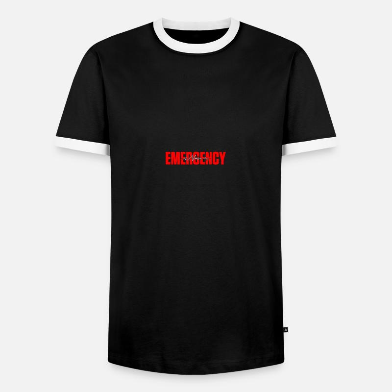 ER Krankenschwester Notfall Krankenschwester - Männer Kontrast-T-Shirt - Schwarz/Weiß