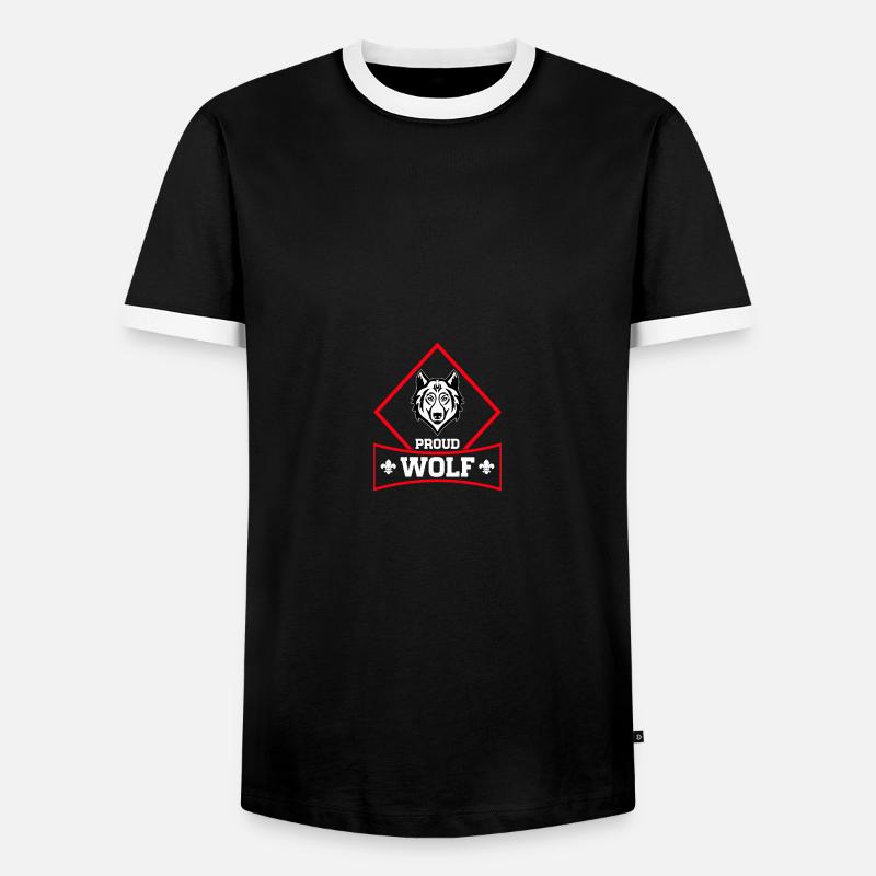 Scouting Scouts - Men's Ringer Shirt - black/white