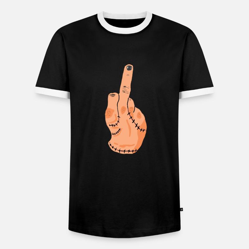 Das Ding - Männer Kontrast-T-Shirt - Schwarz/Weiß