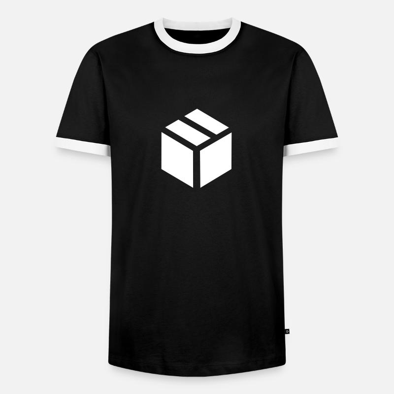 Parcel - Men's Ringer Shirt - black/white
