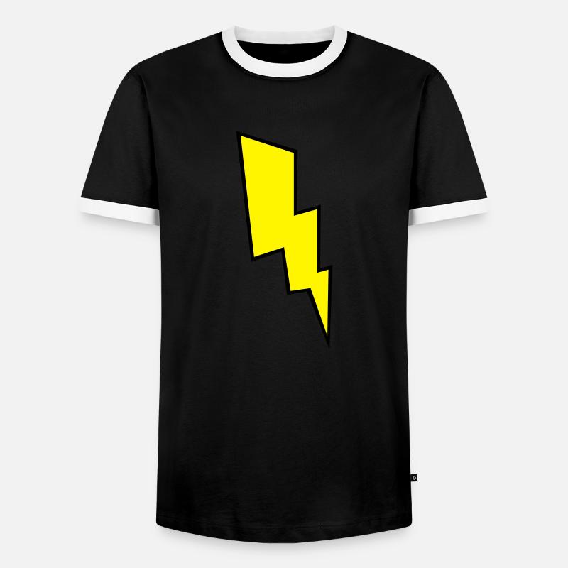 Eclair - Men's Ringer Shirt - black/white