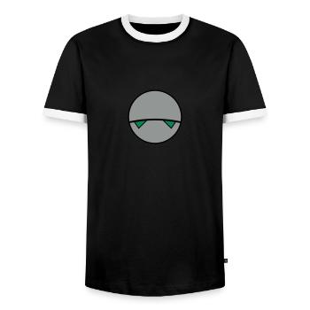 Melvin Robot - Per Anhalt - Männer Kontrast-T-Shirt - Schwarz/Weiß - Vorne - AI Model Female 172 light (172cm) & AI Model Male 178 light (178cm)