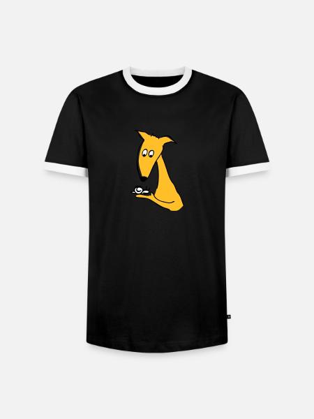 Wettrennen? - Männer Kontrast-T-Shirt - Schwarz/Weiß