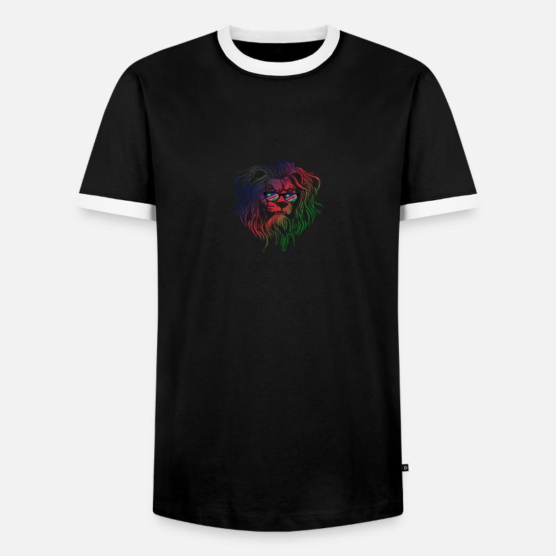 Namibia - Men's Ringer Shirt - black/white