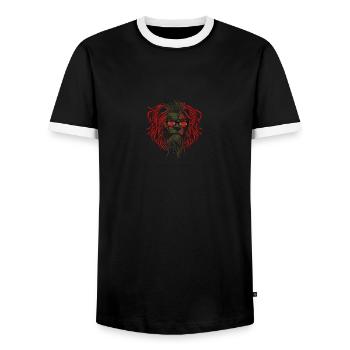 Transnistrien - Männer Kontrast-T-Shirt - Schwarz/Weiß - Vorne - AI Model Female 172 light (172cm) & AI Model Male 178 light (178cm)