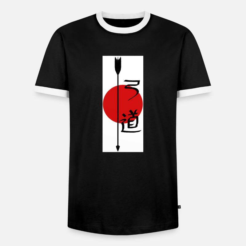 Bogenschießen Bogenschiessen Archery Pfeil Bogen - Männer Kontrast-T-Shirt - Schwarz/Weiß