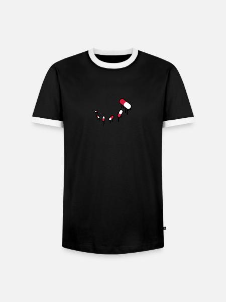 Medicine Pills - Männer Kontrast-T-Shirt - Schwarz/Weiß