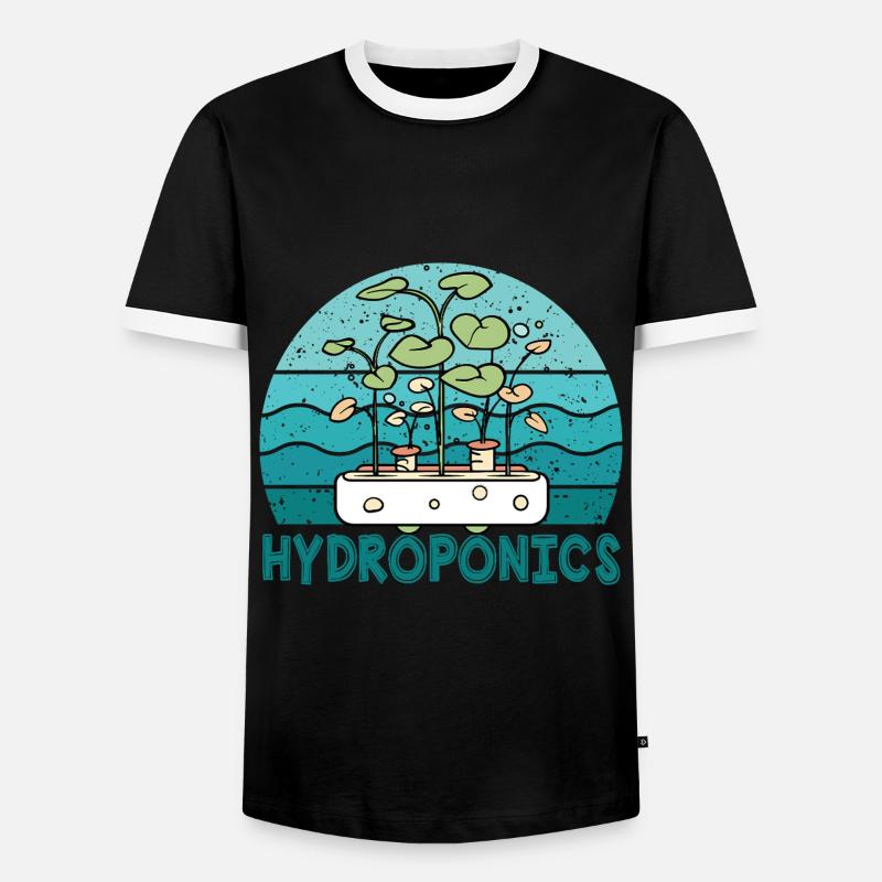 Hydroponics - Men's Ringer Shirt - black/white