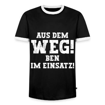 Ben Lustiger Spruch Vorname Name Ben - Männer Kontrast-T-Shirt - Schwarz/Weiß - Vorne - AI Model Female 172 light (172cm) & AI Model Male 178 light (178cm)