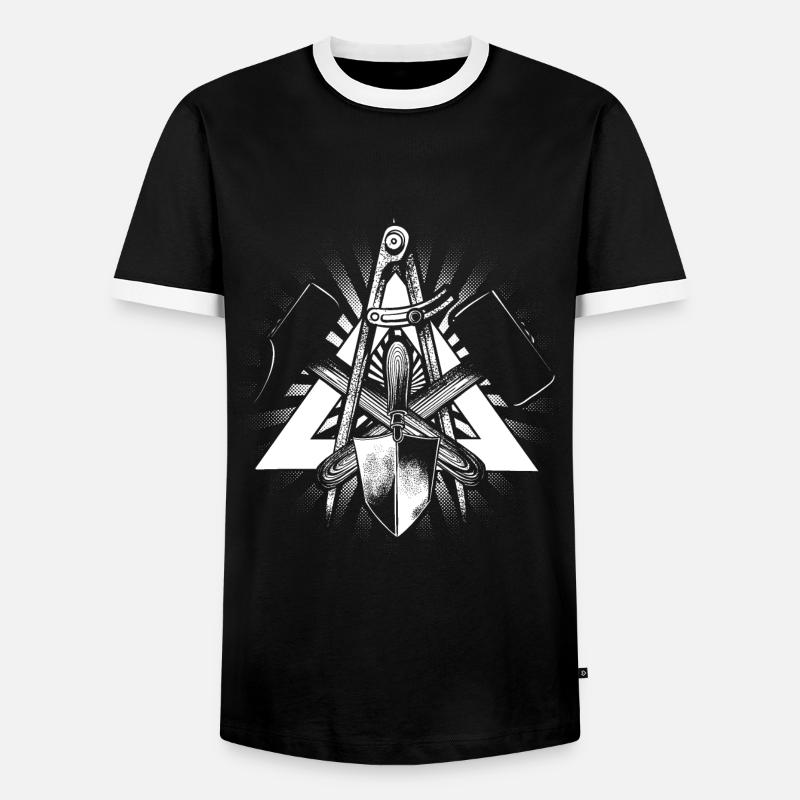 Bricklayer - Men's Ringer Shirt - black/white