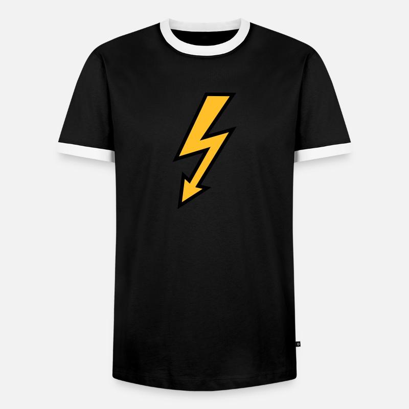 Flash - Men's Ringer Shirt - black/white