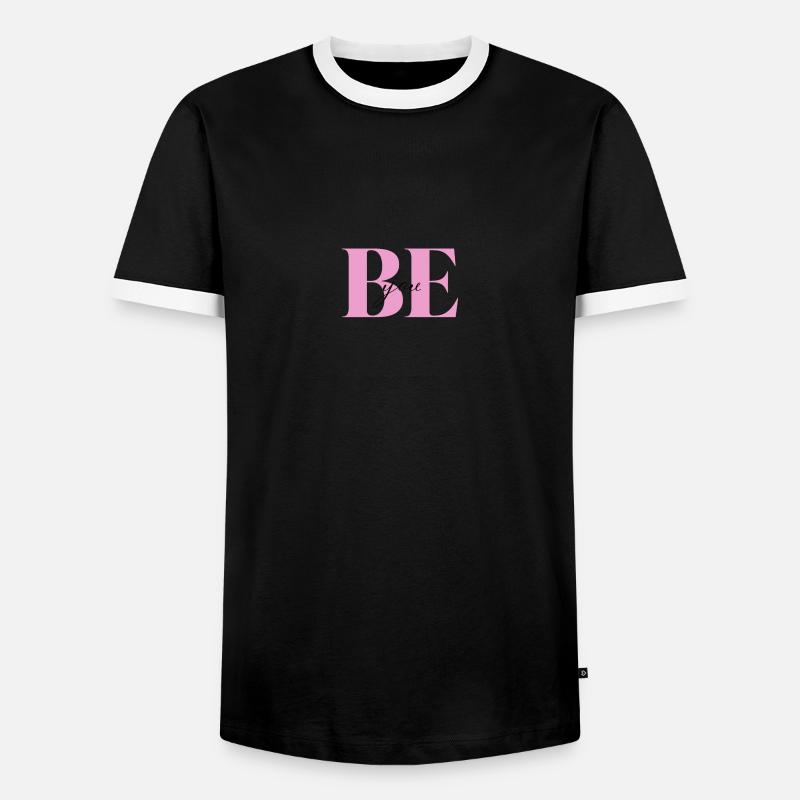 Be you - Men's Ringer Shirt - black/white