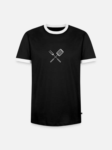 Chef - T-shirt contrasté Homme - noir/blanc