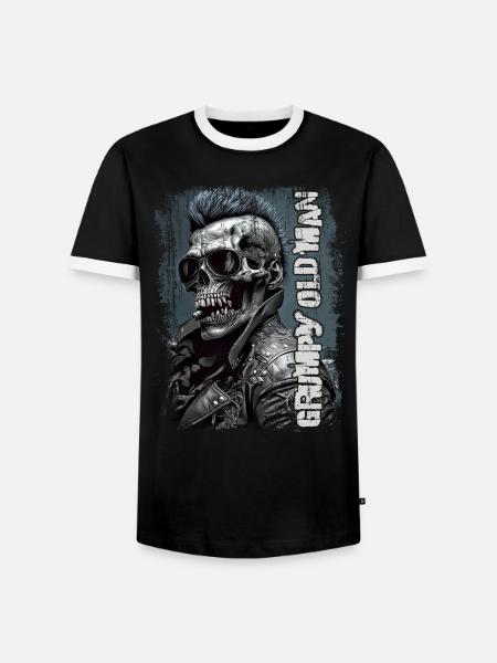 Grumpy old man - Men's Ringer Shirt - black/white