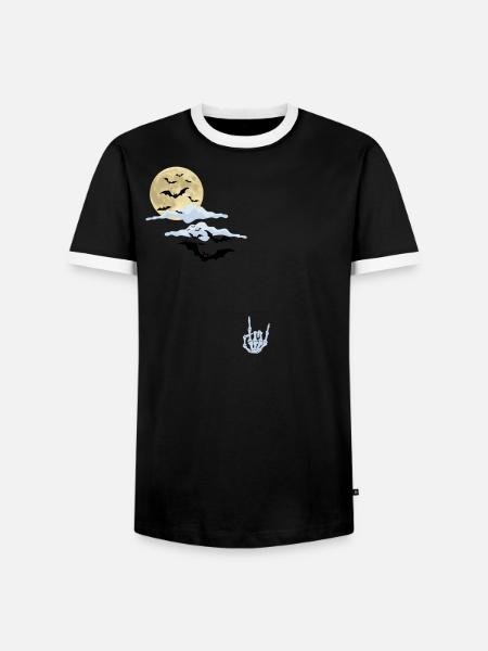 Halloween rocks - Men's Ringer Shirt - black/white