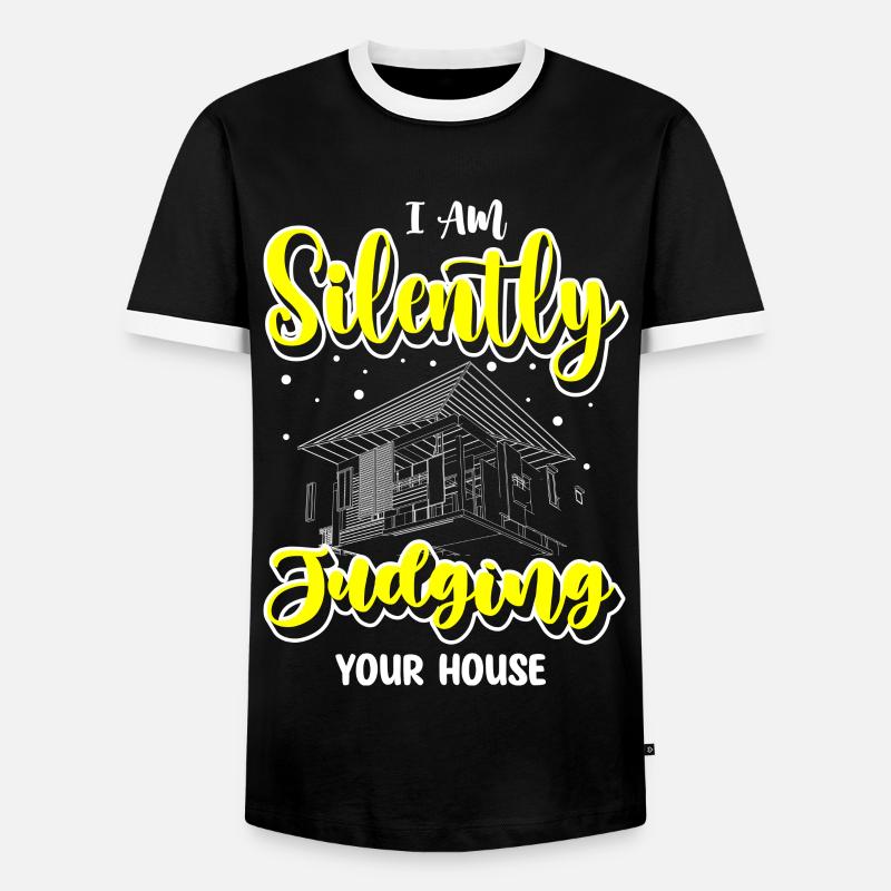 Architect Student Construction - Men's Ringer Shirt - black/white