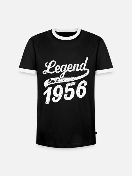 Legend Since 1956 - Men's Ringer Shirt - black/white