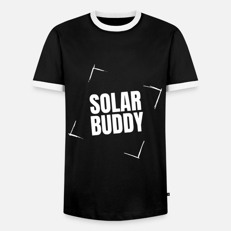 Solar Buddy - Men's Ringer Shirt - black/white