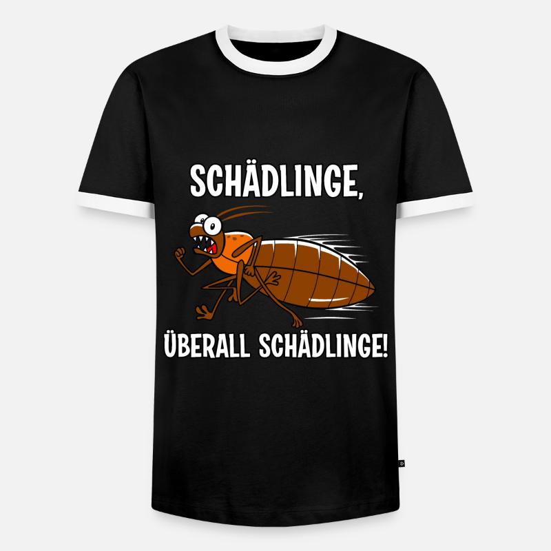 Schädlinge - Männer Kontrast-T-Shirt - Schwarz/Weiß