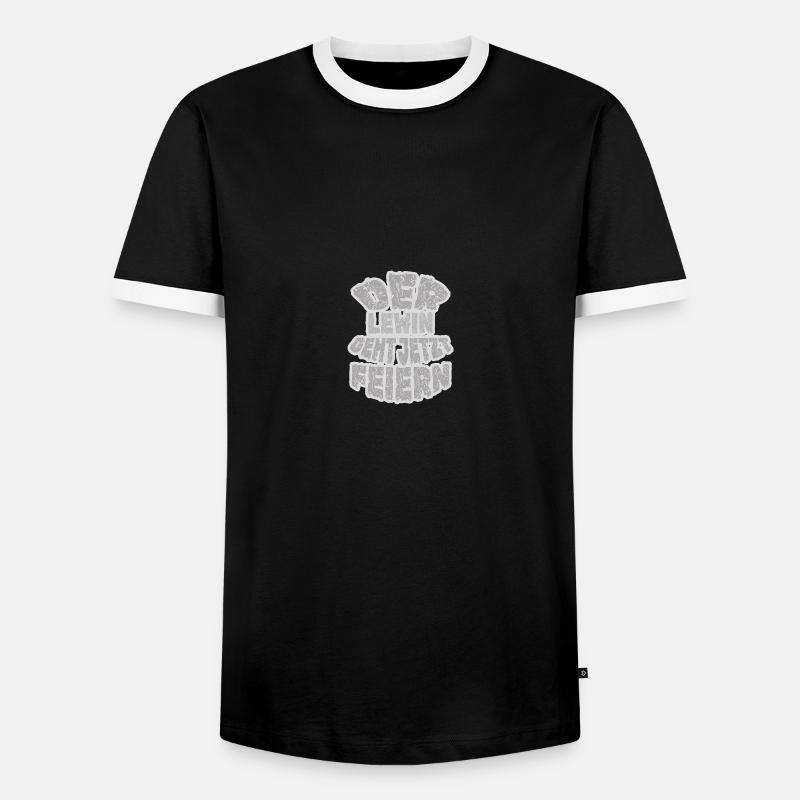 Lewin Lewin - Männer Kontrast-T-Shirt - Schwarz/Weiß