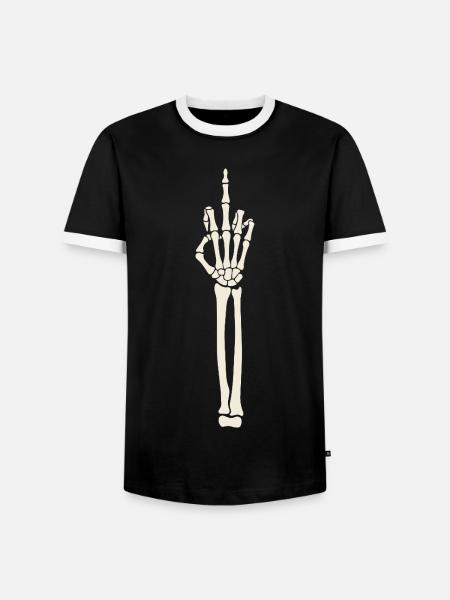 Fuck Halloween - Männer Kontrast-T-Shirt - Schwarz/Weiß