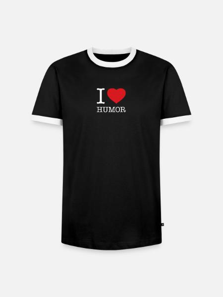 J’ADORE L’HUMOUR - T-shirt contrasté Homme - noir/blanc
